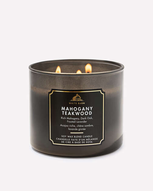 Mahogany Teakwood 3-Wick Candle