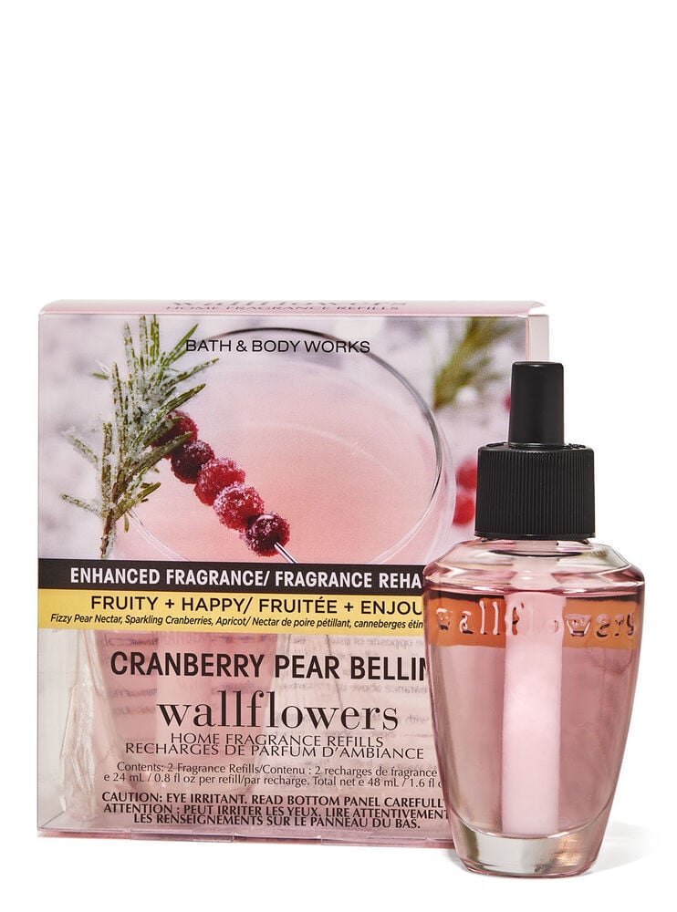 Paquet de 2 recharges de fragrance Wallflowers Cranberry Pear Bellini