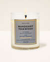 Mahogany Teakwood Single Wick Candle
