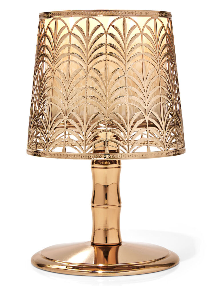 Palm Leaf Lamp 3-Wick Candle Holder Image 2