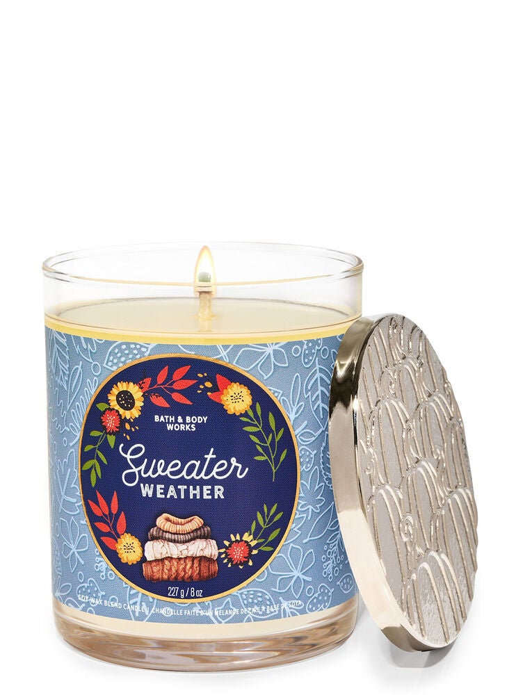 Sweater Weather Single Wick Candle Bath and Body Works