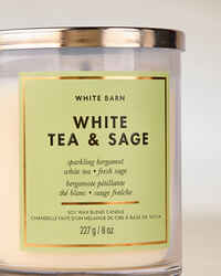 White Tea & Sage Single Wick Candle