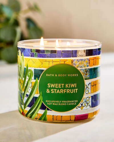 Sweet Kiwi & Starfruit 3-Wick Candle