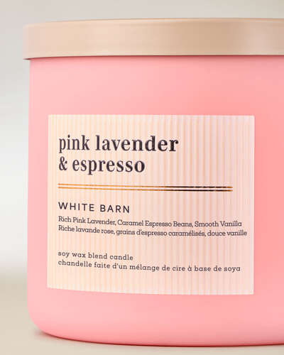 Pink Lavender & Espresso 3-Wick Candle