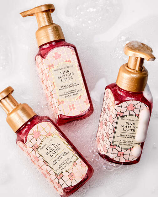 Pink Matcha Latte Gentle & Clean Foaming Hand Soap