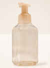 Cream Vertical Lines Gentle & Clean Foaming Hand Soap Dispenser