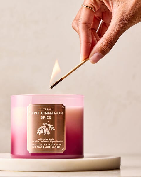 Chandelle à 3 mèches Apple Cinnamon Spice