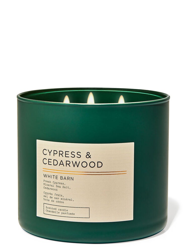 Cypress & Cedarwood 3Wick Candle Bath and Body Works