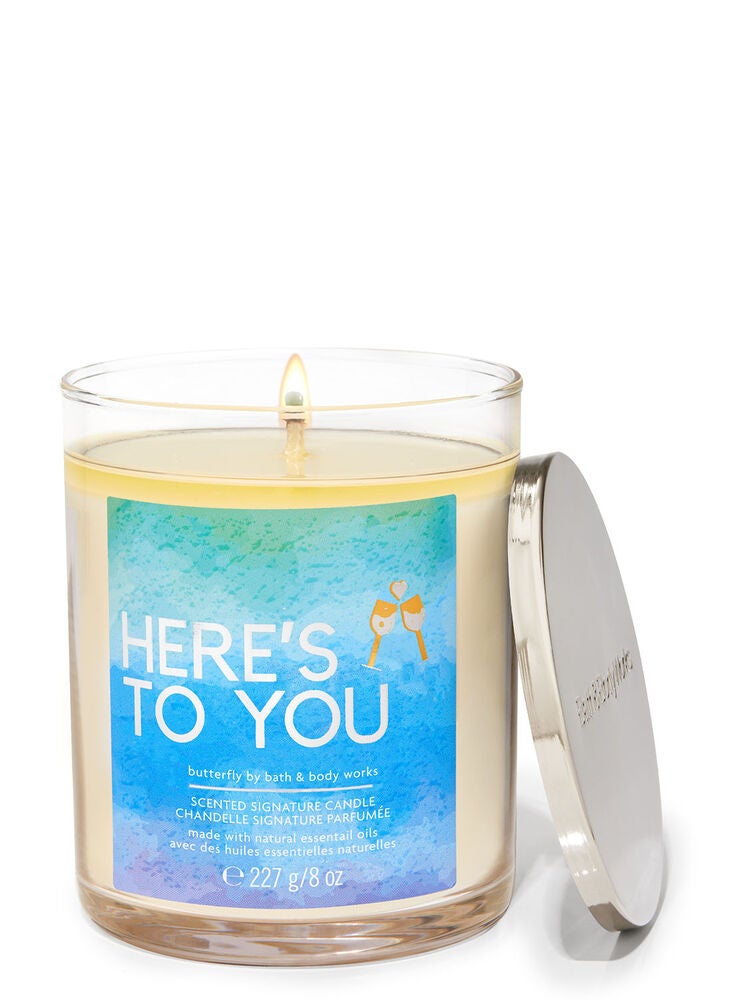 Butterfly Signature Single Wick Candle Bath and Body Works
