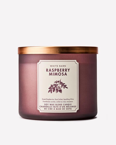 Chandelle à 3 mèches Raspberry Mimosa
