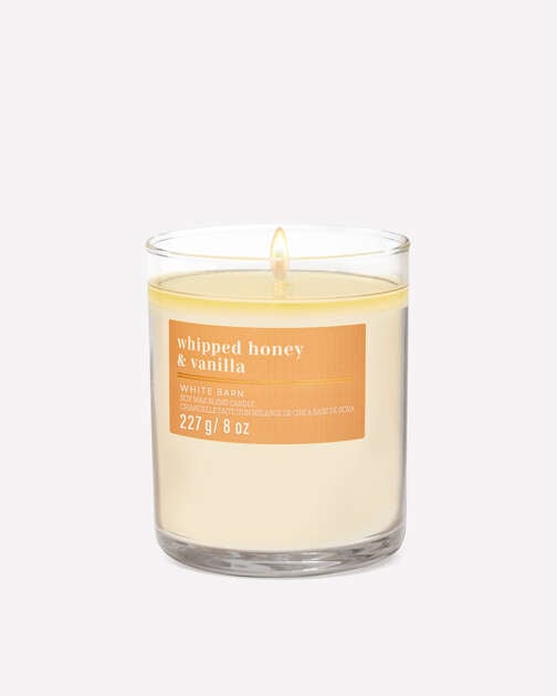 Whipped Honey & Vanilla Single Wick Candle