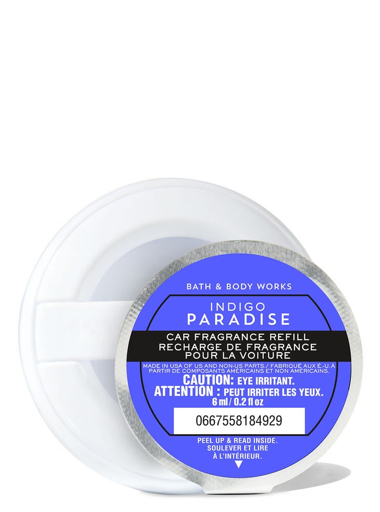 Indigo Paradise Car Fragrance Refill Bath and Body Works
