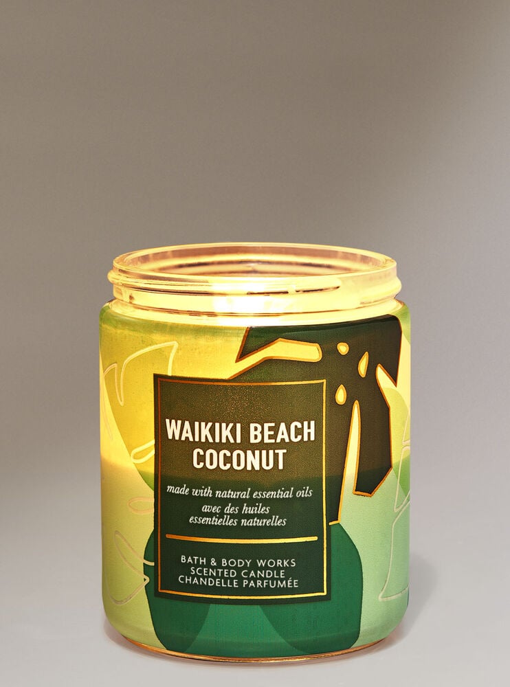 Waikiki Beach Coconut Single Wick Candle Image 1