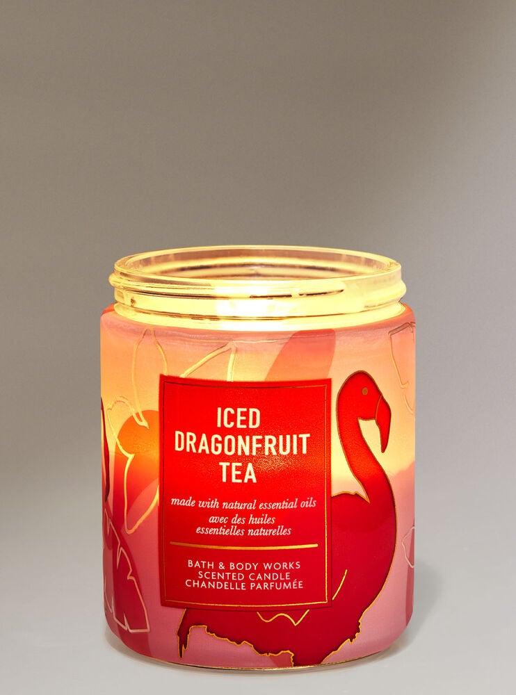Iced Dragonfruit Tea Single Wick Candle Bath and Body Works