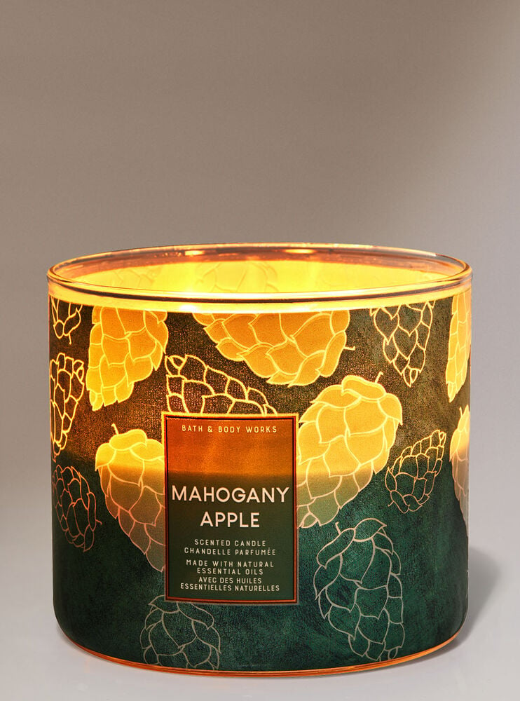 Mahogany Apple 3-Wick Candle Image 1