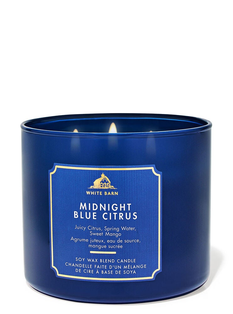 Midnight Blue Citrus 3-Wick Candle | Bath and Body Works