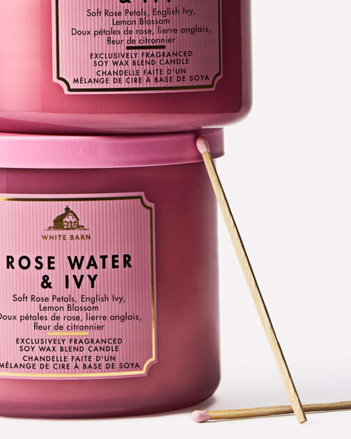 Rose Water & Ivy 3-Wick Candle