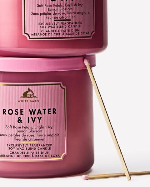 Rose Water & Ivy 3-Wick Candle