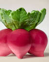 Beet Pedestal 3-Wick Candle Holder