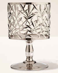 Vine Leaf Pedestal 3-Wick Candle Holder