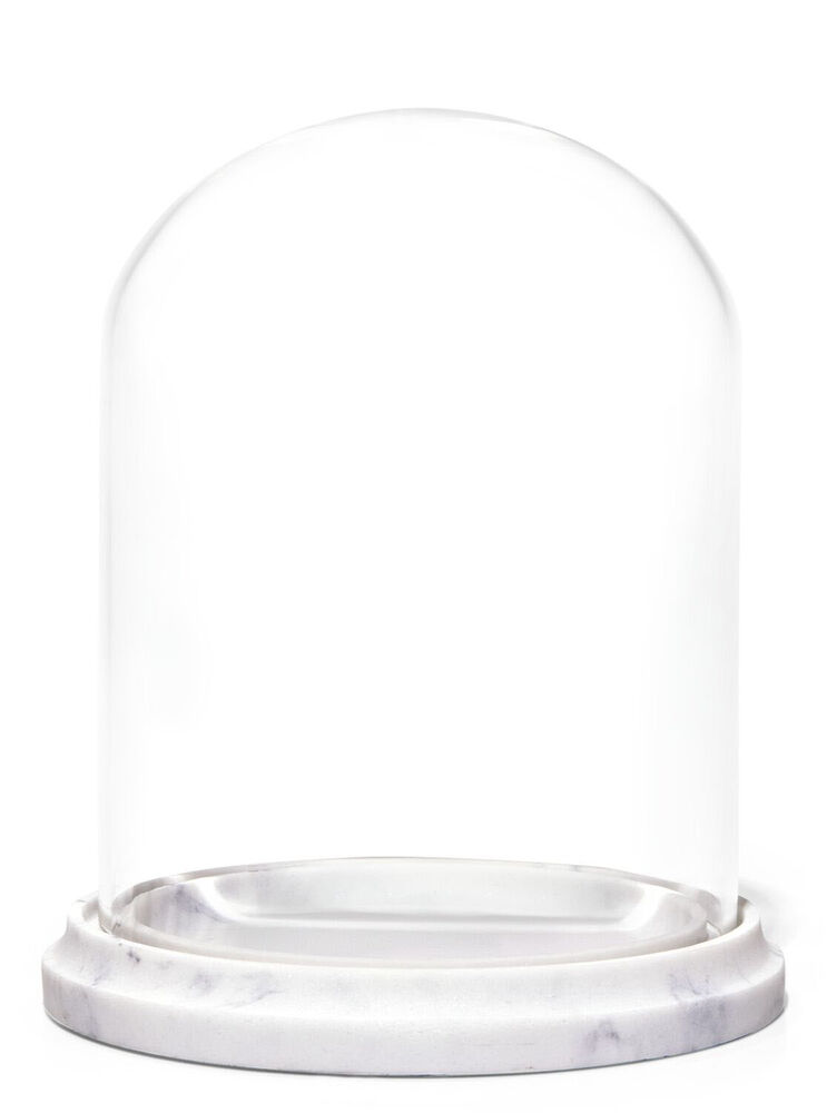 Porte-chandelle à 3 mèches cloche de verre intemporelle