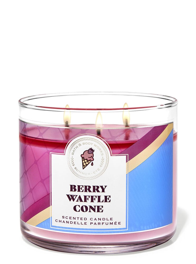 Berry Waffle Cone 3-Wick Candle