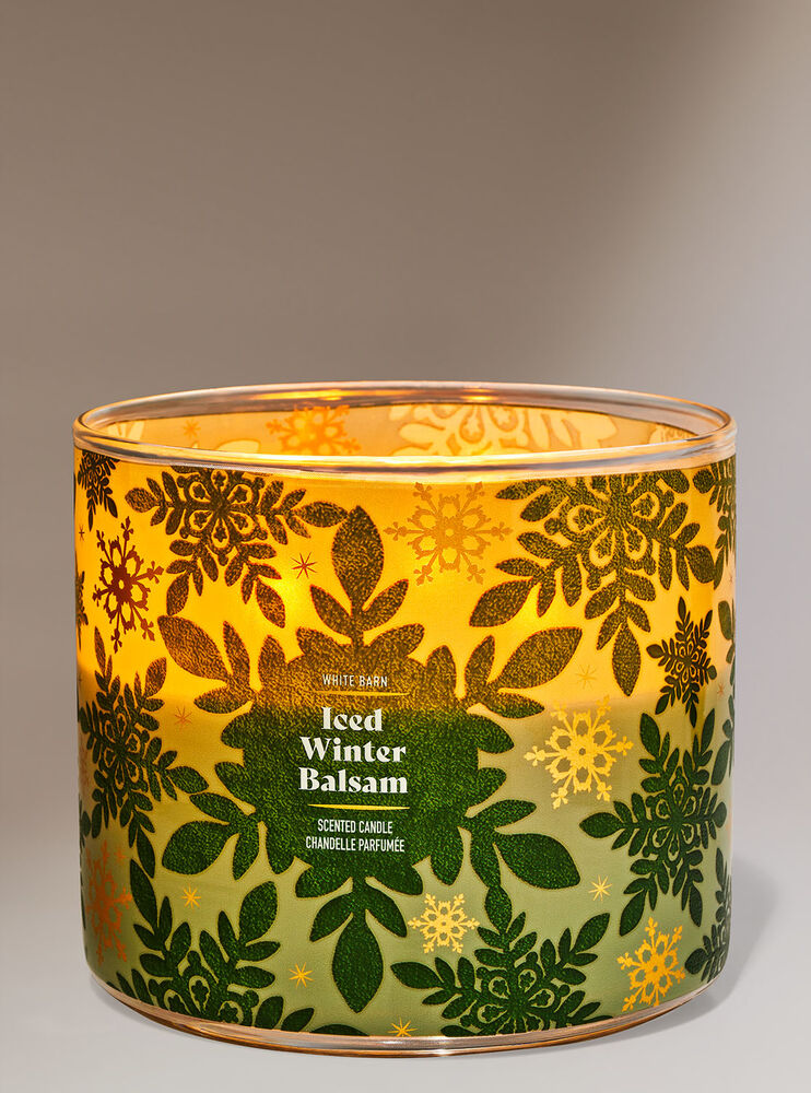 Iced Winter Balsam 3-Wick Candle Image 1
