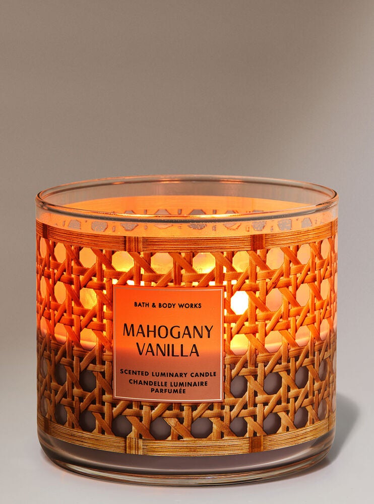 Mahogany Vanilla 3-Wick Candle | Bath and Body Works