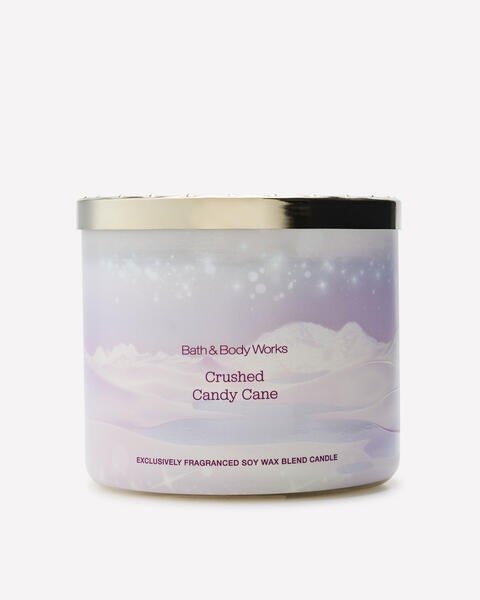 Crushed Candy Cane 3-Wick Candle