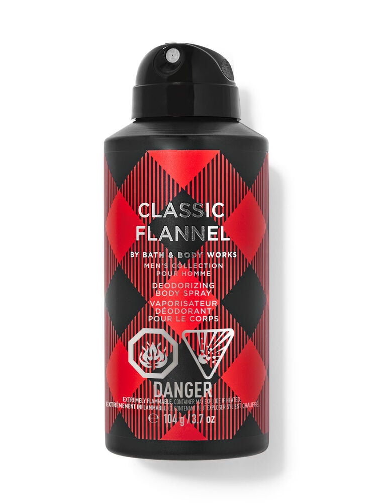 Classic Flannel Deodorizing Body Spray Bath and Body Works