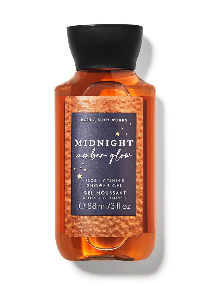 Midnight Amber Glow Travel Size Shower Gel Bath and Body Works