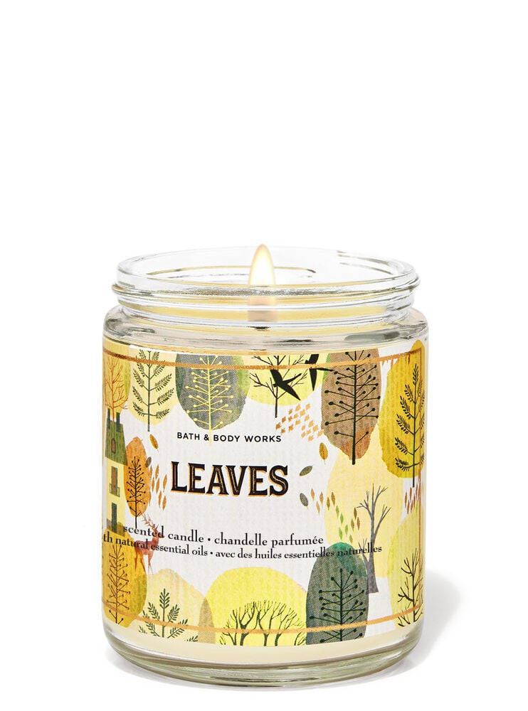 Leaves Single Wick Candle