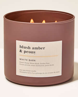 Blush Amber & Peony 3-Wick Candle