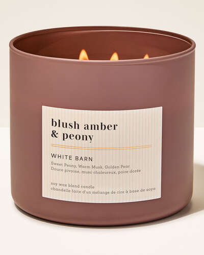 Blush Amber & Peony 3-Wick Candle