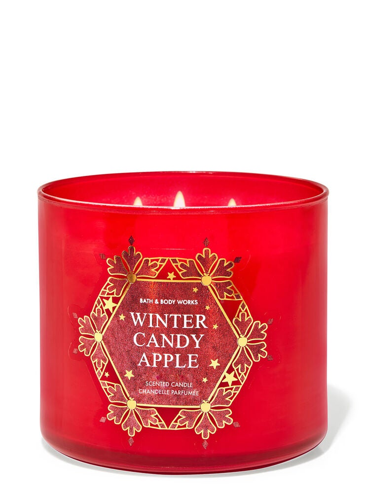 Winter Candy Apple 3Wick Candle Bath and Body Works