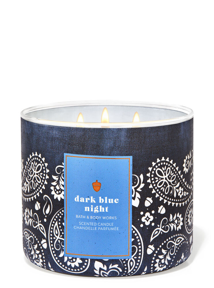 Dark Blue Night 3-Wick Candle