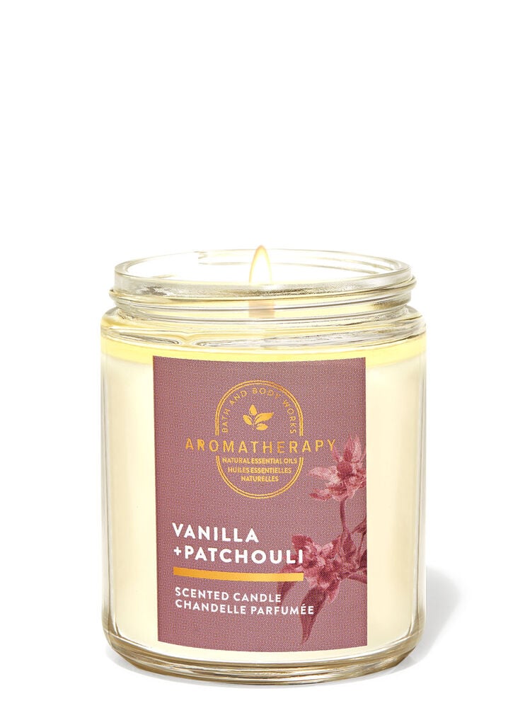 Vanilla Patchouli Mason Single Wick Candle