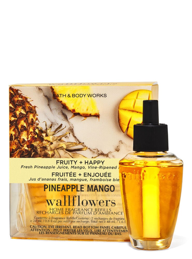 Paquet de 2 recharges de fragrance Wallflowers Pineapple Mango