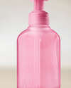 Mauve Ribbed Glass Gentle & Clean Foaming Hand Soap Dispenser