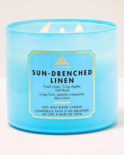 Sun-Drenched Linen 3-Wick Candle