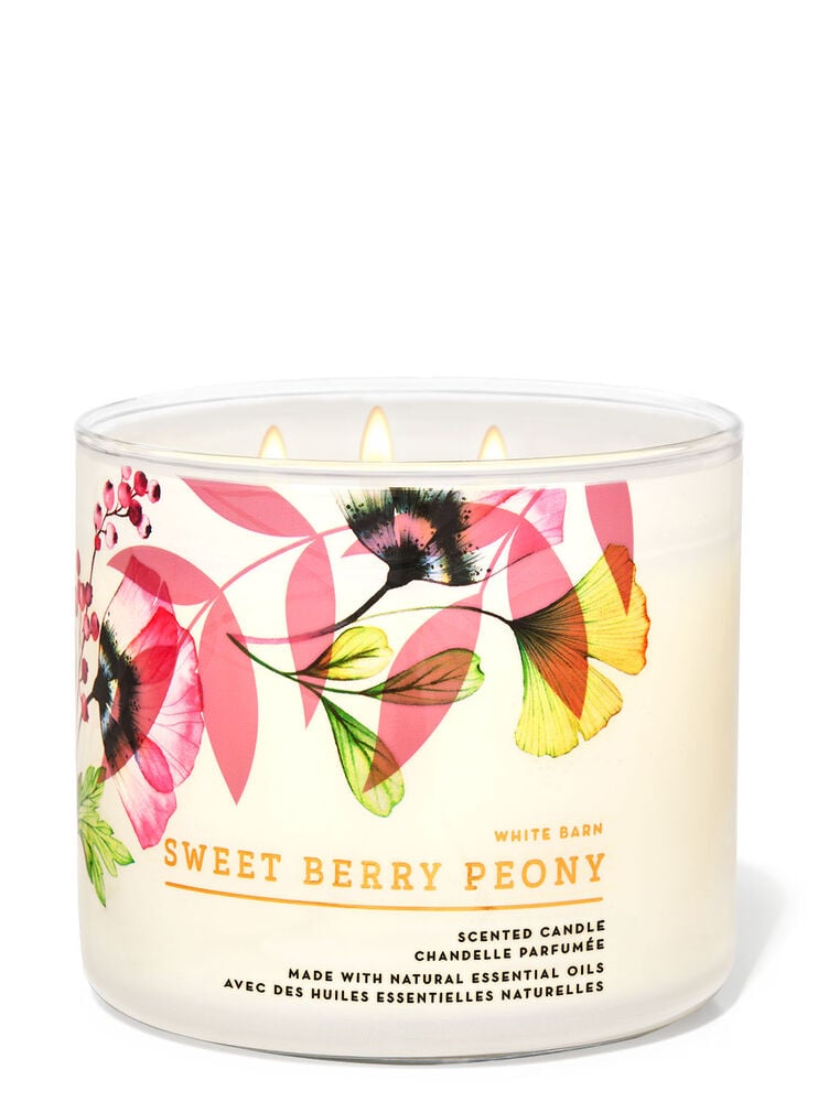 Sweet Berry Peony 3-Wick Candle