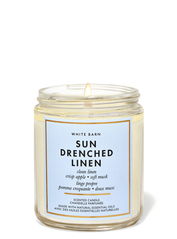 Sun-Drenched Linen Mason Single Wick Candle
