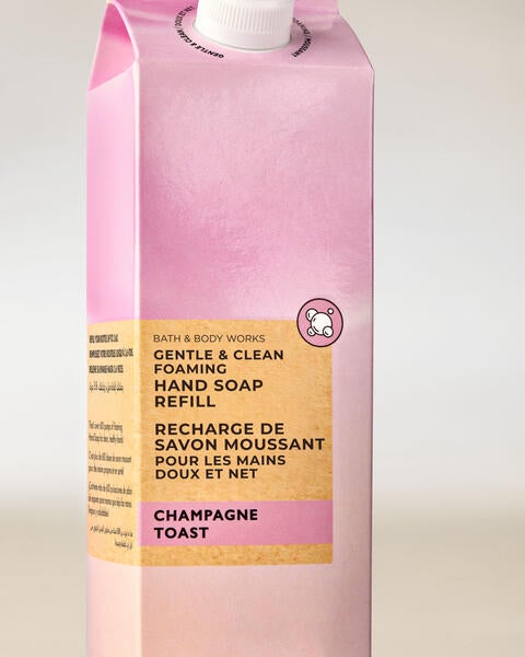 Recharge de savon moussant doux et net Champagne Toast