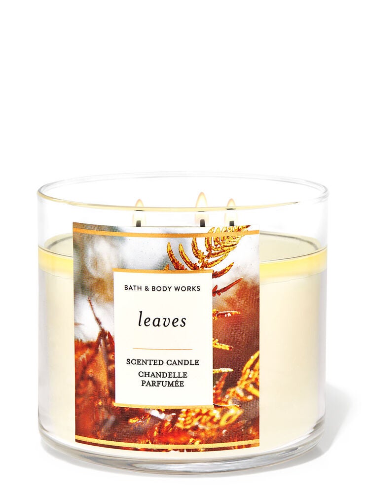 Leaves 3Wick Candle Bath and Body Works
