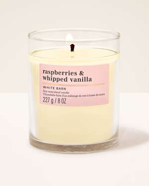 Raspberries & Whipped Vanilla Single Wick Candle
