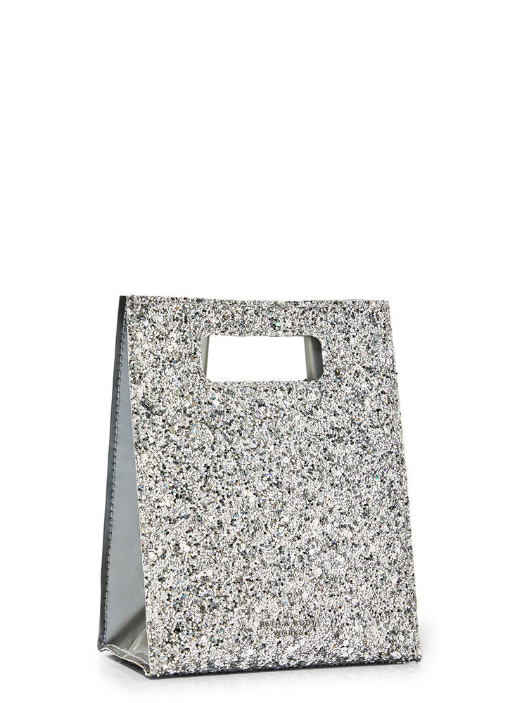 Silver Glitter Mini Gift Bag