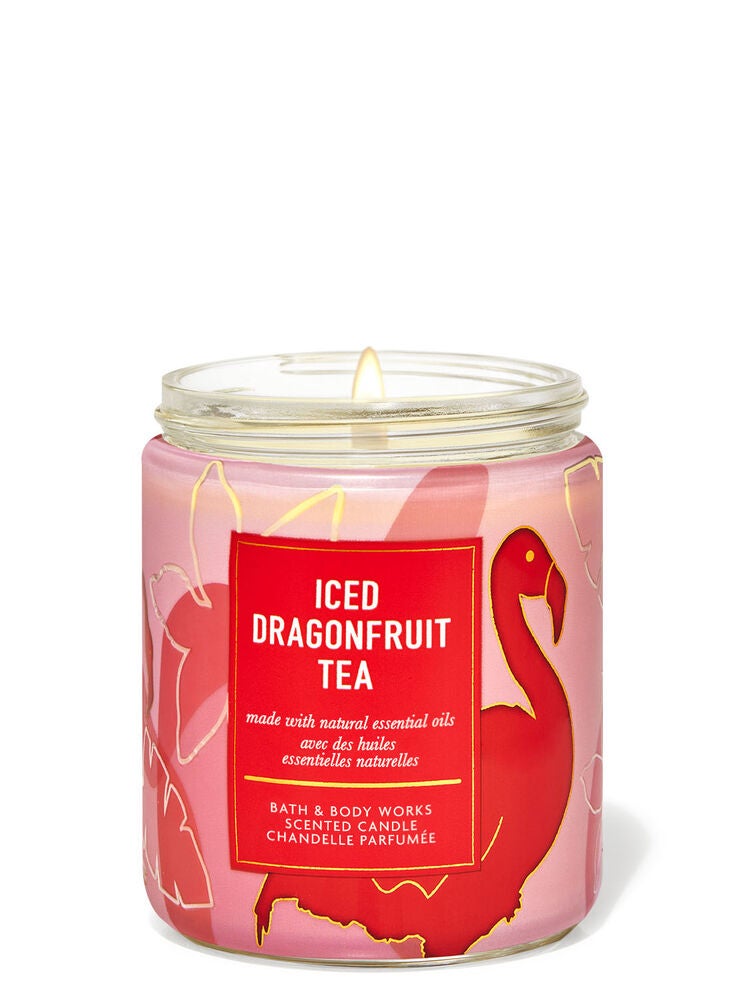 Iced Dragonfruit Tea Single Wick Candle Bath and Body Works
