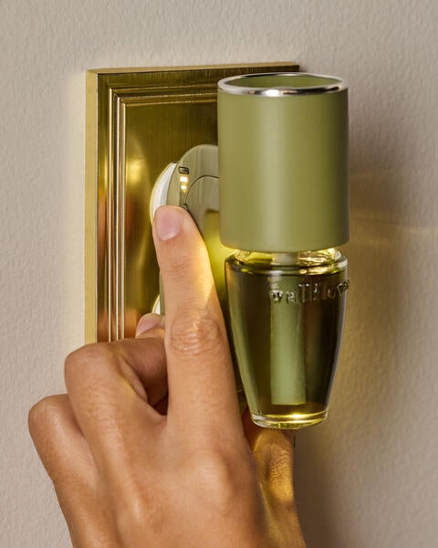 Diffuseur de fragrance Wallflowers Veilleuse avec contrôle de la fragrance cylindre vert