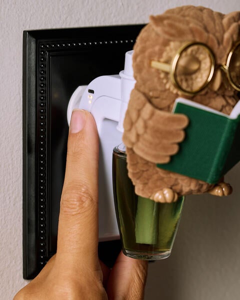 Diffuseur de fragrance Wallflowers Contrôle de la fragrance hibou avec livre