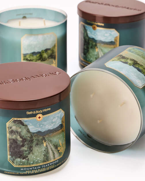 Mountain Teakwood 3-Wick Candle
